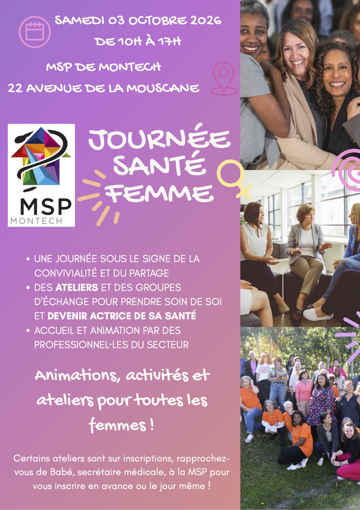 journée santé femme octobre 2026 MSP Montech