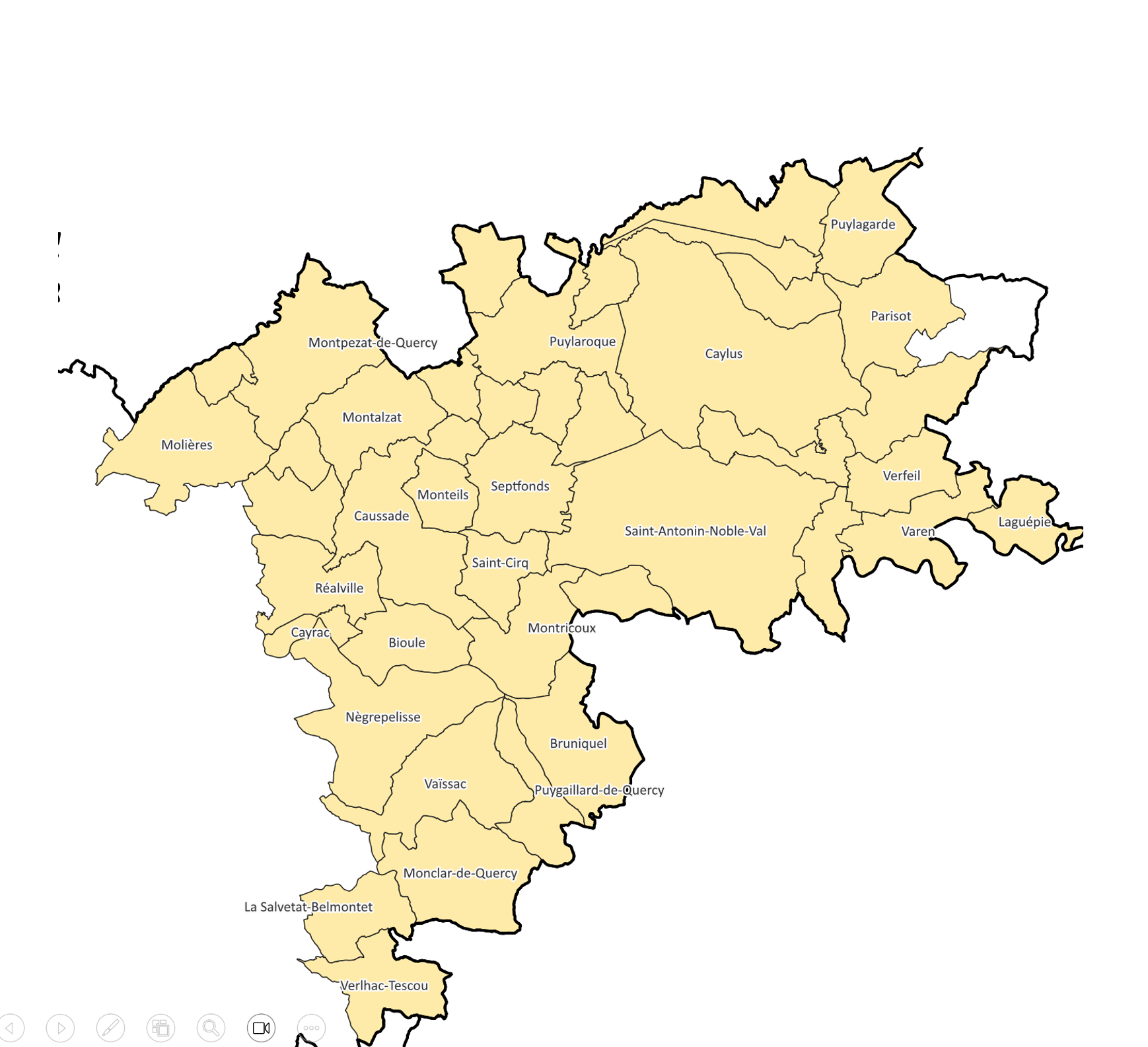 Carte CPTS Quercy Gorges de l'Aveyron